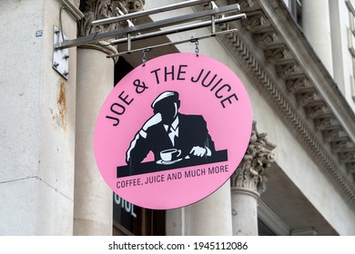 London, UK: 27 March 2021: Joe And The Juice Coffee Shop And Juice Bar, City Of London