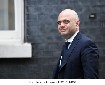 London, UK. 29 Januari, 2019. Sajid Javid MP, Secretary Of State For The Home Department, Arrives At The Cabinet Meeting.