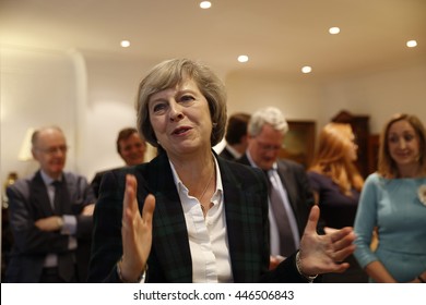 London, UK, 30th June, 2016. Theresa May gives a talk on the Brexit and local matters to the Hampstead and Kilburn Conservative Association