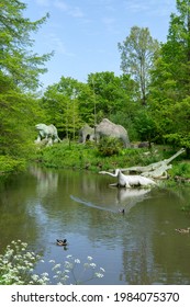 London, UK - 31 May 2021: Crystal Palace Dinosaur Park, South London