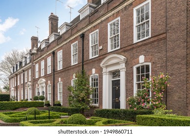 London, UK, 4th April 2021:Prime London Property Street. Ilchester Place In Kensington, A Popular Residential Location Amongst Celebrities And Wealthy People