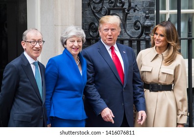 London, UK. 4th June, 2019. Trump meets May on day two of the US president and First Lady's three-day State Visit to the UK. Michael Tubi / Alamy Live News