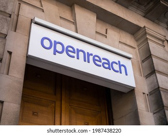 London, UK, 5th June 2021: Openreach London Office, 123 Judd St, London WC1H 9NP. Telecommunications service provider, connecting ultrafast fibre broadband across the UK.
