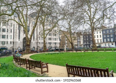 London, UK - 6 March 2021: Berkeley Square, Mayfair, City of London
