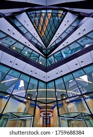 London, UK - 9th June 2020: Highlighting The Beautiful Exterior/interior Of The Gherkin In London.