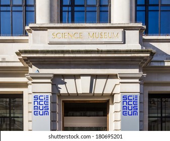 LONDON, UK - 9TH MARCH 2014: An Entrance Sign For The Science Museum In London