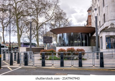 London, UK - April 2 2022: New Scotland Yard Police Headquarters In Westminster, London