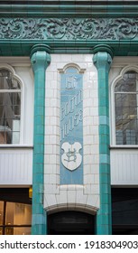 London, UK, April 2014 - Art Deco Building Facade In The City Of London, UK