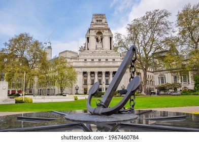 London, UK - April 2019: Falklands War Memorial In London