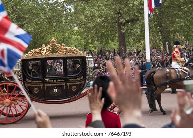 LONDON, UK - APRIL 29: A Coach At Prince William And Kate Middleton Wedding, April 29, 2011 In London, United Kingdom