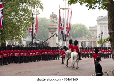 LONDON, UK - APRIL 29: Royal Guards At Prince William And Kate Middleton Wedding, April 29, 2011 In London, United Kingdom