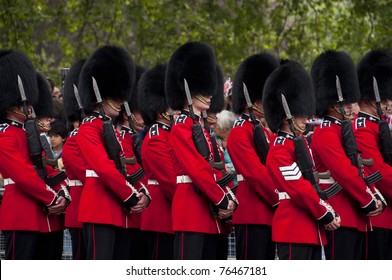 LONDON, UK - APRIL 29: Royal Guards At Prince William And Kate Middleton Wedding, April 29, 2011 In London, United Kingdom