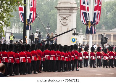 LONDON, UK - APRIL 29: Royal Guards At Prince William And Kate Middleton Wedding, April 29, 2011 In London, United Kingdom