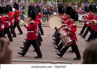 LONDON, UK - APRIL 29: Royal Guards At Prince William And Kate Middleton Wedding, April 29, 2011 In London, United Kingdom