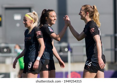 LONDON, UK. APRIL 4TH : Caroline Weir (Manchester City) Celebrates After Scoring During The 2020-21 FA Women’s Super League Fixture Between Tottenham Hotspur And Manchester City At The Hive.