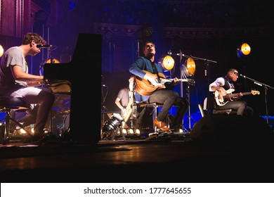 London, UK - August 17th 2017 : Busted - James Bourne, Matt Willis And Charlie Simpson Performing At The Royal Albert Hall