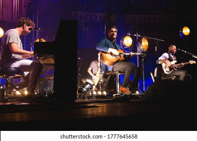 London, UK - August 17th 2017 : Busted - James Bourne, Matt Willis And Charlie Simpson Performing At The Royal Albert Hall