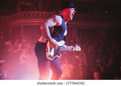 London, UK - August 17th 2017 : Busted - James Bourne, Matt Willis And Charlie Simpson Performing At The Royal Albert Hall