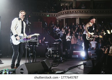 London, UK - August 17th 2017 : Busted - James Bourne, Matt Willis And Charlie Simpson Performing At The Royal Albert Hall