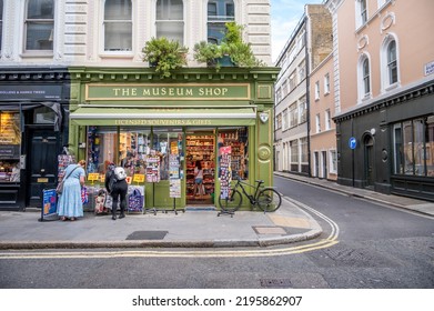 London, UK - August 19, 2022:  The Museum Shop Gift Store Exterior Close To The British Museum.