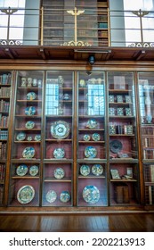 London, UK - August 19, 2022: Exhibits Inside The Enlightenment Room At The Famous British Muesum In London.