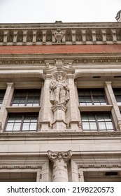 London, UK - August 24, 2022: Exterior Detail On The Victoria And Albert Museum In The Kensington Area Of London.