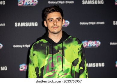 London, UK - August 26th, 2021: Chris Mears Attends A Live Gig By Yungblud Alongside London Community Gospel Choir And Artist Aries Moross At Samsung KX In London