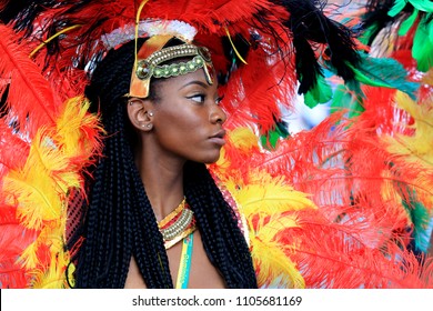 London, UK, August 30th 2015: Participant In The Notting Hill Carnival