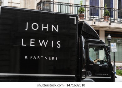 London, UK, August 5, 2019: John Lewis delivery car. 