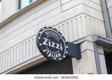 London / UK - August 7 2020: Zizzi Italian Restaurant, Paddington Basin, London