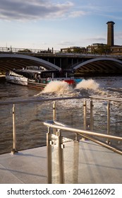 London UK Battersea By The River Thames,21.9.2021 Clipper Boat