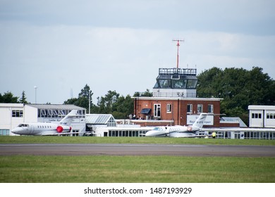 London, UK / CIRCA AUG 2019: London Biggin Hill Airport Control Tower