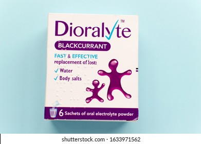 London, UK - CIRCA FEB 2020: Dioralyte Electrolyte To Recover Salt And Sugar