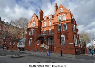 LONDON, UK - CIRCA FEBRUARY 2018: Prince Consort Road