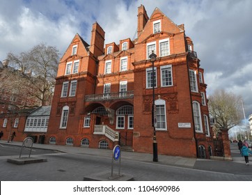 LONDON, UK - CIRCA FEBRUARY 2018: Prince Consort Road