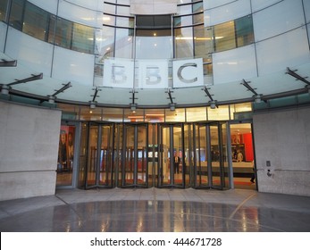 LONDON, UK - CIRCA JUNE 2016: BBC Broadcasting House headquarters of the British Broadcasting Corporation in Portland Place