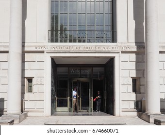 LONDON, UK - CIRCA JUNE 2017: Royal Institute Of British Architects (RIBA)