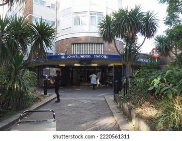 LONDON, UK - CIRCA OCTOBER 2022: St John's Wood Tube Station