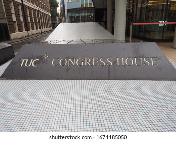 LONDON, UK - CIRCA SEPTEMBER 2019: Trades Union Congress House