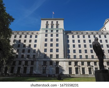 LONDON, UK - CIRCA SEPTEMBER 2019: Ministry Of Defence Main Building (aka MOD Whitehall Gardens Building)