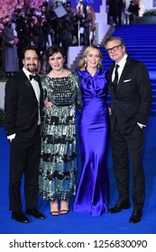 LONDON, UK. December 12, 2018: Lin-Manuel Miranda, Emily Mortimer, Emily Blunt & Colin Firth at the UK premiere of "Mary Poppins Returns" at the Royal Albert Hall.
Picture: Steve Vas/Featureflash
