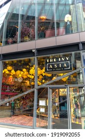 London, UK - February 14 2021: The Ivy Asia Restaurant, One New Change, St Pauls, London