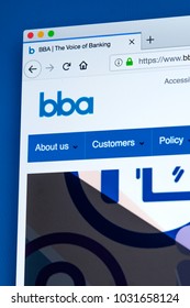 LONDON, UK - FEBRUARY 22ND 2018: The Homepage Of The Official Website Of The British Bankers Association - A Trade Association For The UK Banking And Financial Services Sector, On 22nd February 2018. 