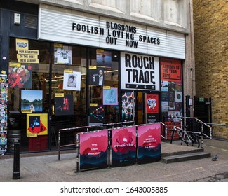 London, UK - February 5th 2020: The Exterior Of The Rough Trade East Record Shop Located Just Off Of Brick Lane In The East End Of London, UK. 