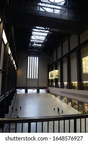 London, UK - January 22 2015: Tate Modern Gallery, The Turbine Hall 