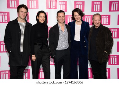 LONDON, UK. January 24, 2019: Hugh Skinner, Sian Clifford, Andrew Scott, Phoebe Waller Bridge & Bill Paterson At The 