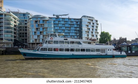 LONDON, UK - JULY 04, 2018:  The Dutch Master, A London Party Boat For Hire On The River Thames