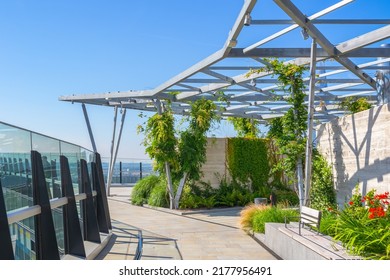 London, UK - July 12, 2022 - The Garden At 120, The City Of London’s Largest Public Rooftop Space, Located Atop The Fen Court Building