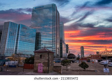 London, UK. July 20, 2021. Barclays Head Quarter Building, A British Multinational Banking And Financial Services Company