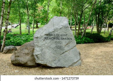 London, UK, July 2019. The Holocaust Memorial in Hyde Park, London. This Was The First Public Memorial In Great Britain Dedicated To Victims Of The Holocaust. 